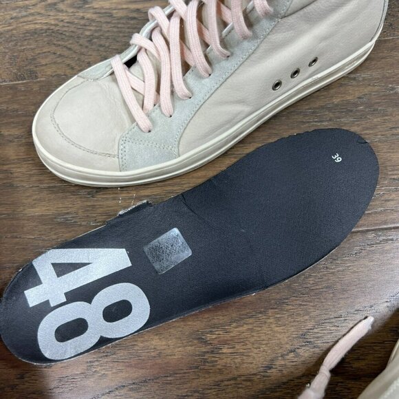 P448 HIGH TOP Skate Sneakers Cristal Gray Sz 39 EUC - Picture 9 of 11